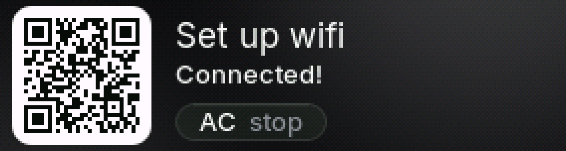 The calculator screen: Connected!